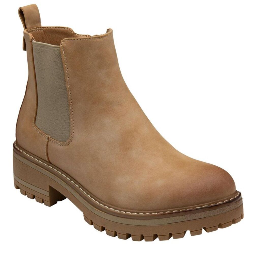 Lotus Shoes Womens/Ladies Lottie Block Heel Chelsea Boots / Taupe